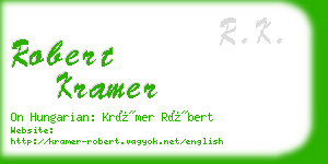 robert kramer business card